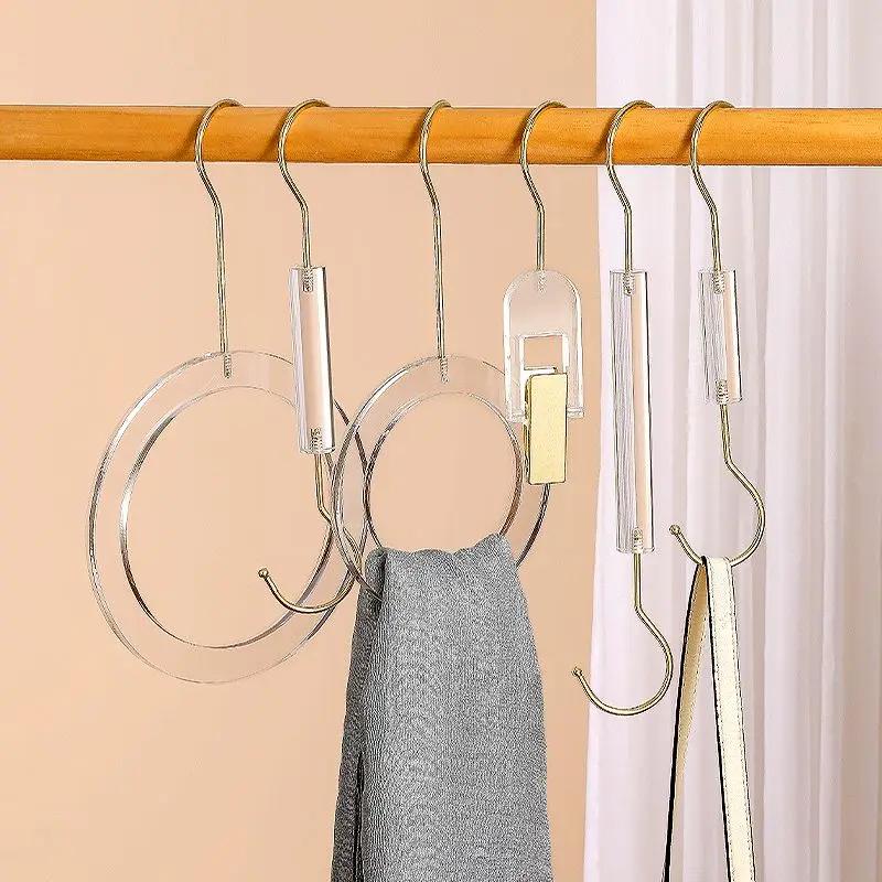 Acryl Transparente Kleiderbügel Bekleidungsgeschäft Spezifisch S-Haken Hosen Socken Schal Hängende Ausstellungszubehör Dekoration Aufbewahrungsclip