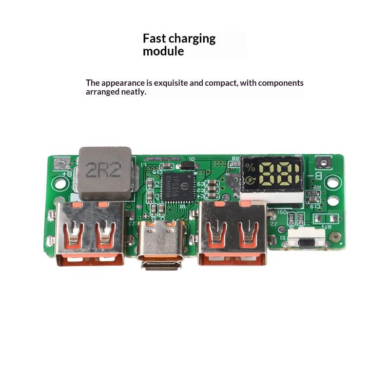 Fast Charge Module Ip5356 Digital Display Qc/Pd3.0 Support For Lithium Battery Charge Compact And Stable Industrial Power Module