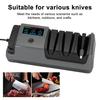Professional Electric Knife Sharpener Digital Display Adjustable Rotational Speed Precision Angle Guides Serrated Knife Sharpener