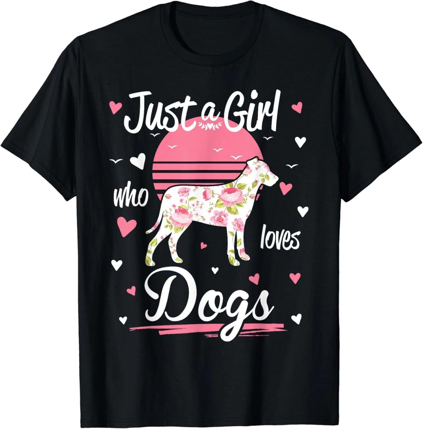 Dog Shirt_ Just A Girl Who Loves Dogs Gift Unisex T-Shirt M