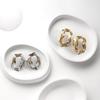 Irregular Geometry Metal Earrings for Women Vintage European Hollow Oval Drop Earrings Party Chunky Statement Jewelry