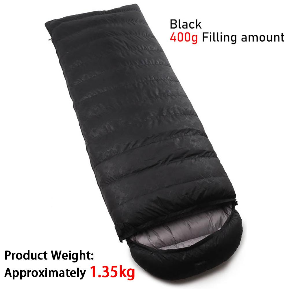 Outdoor Down Sleeping Bag 210cm * 80cm Single Person Thick and Warm Camping Sleeping Bag Can Be Spliced Sleeping Bag
