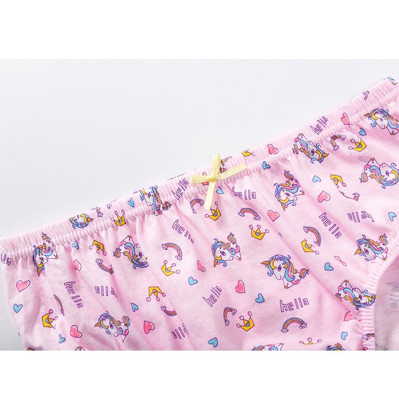 Koreanische Mädchen Baumwoll-Cartoon-Slips - 5er-Set in einer Box für Kinder