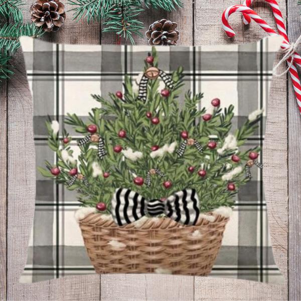 Christmas Pillowcase Set 4 Pcs Decorative 45X45 [Pillowcase4]