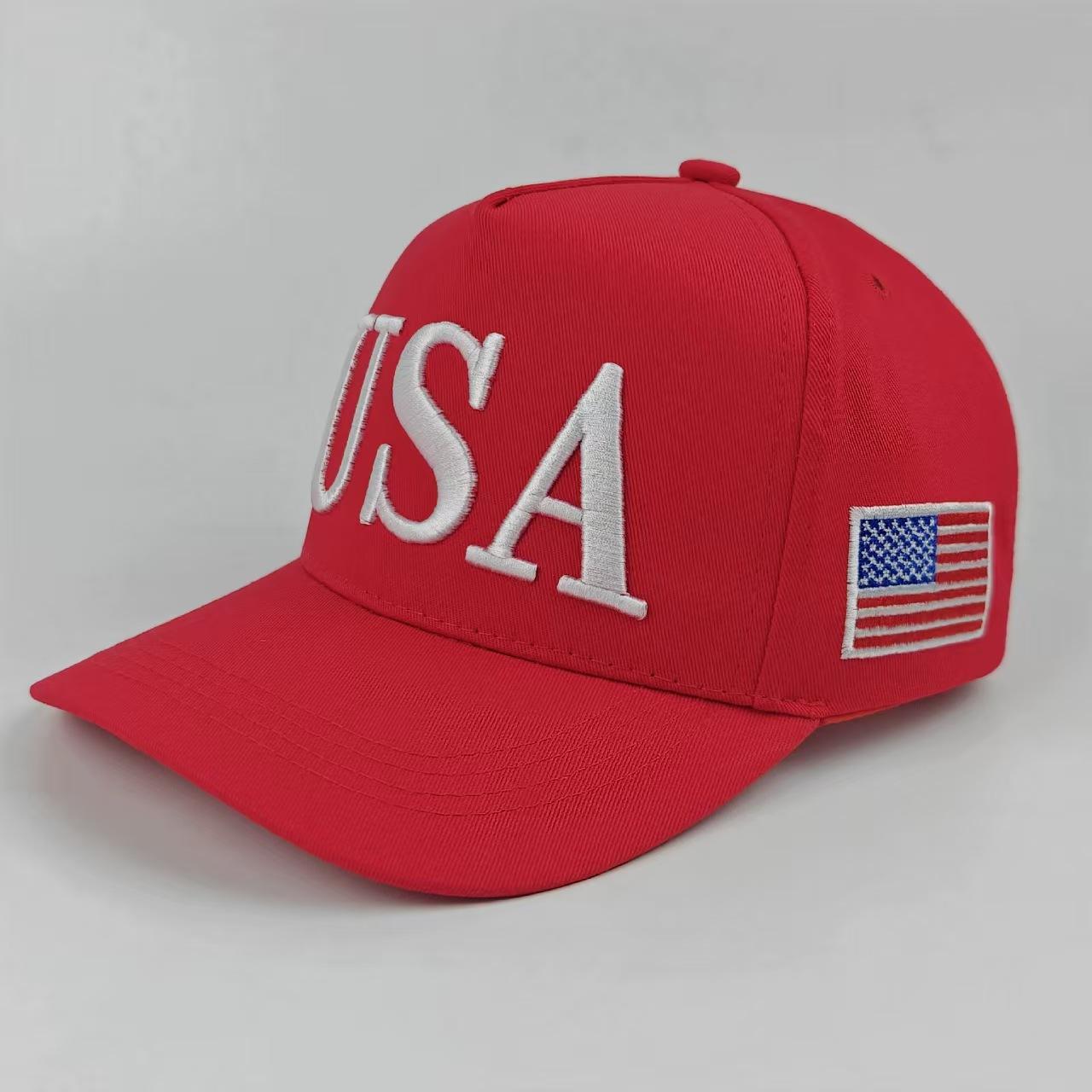 

1 fashionable embroidered duckbill cap for men and women outdoor sun shading baseball cap M красный