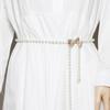 Adjustable Butterfly Pearls Waist Chain Luxury Pearls Waist Band Thin Belt Enjoy Female Elegances for Various Occasion