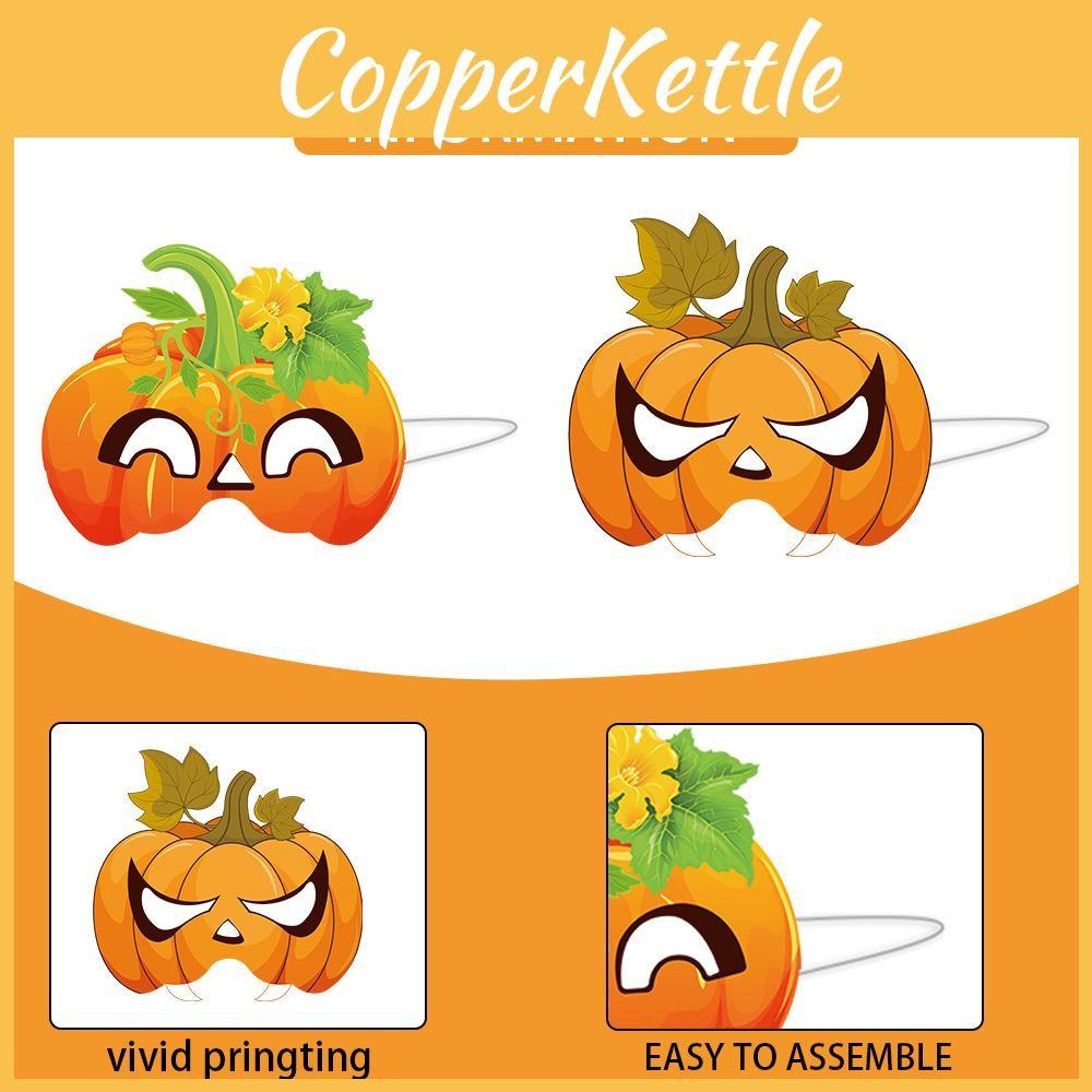 Holiday Face Pumpkin Mask Thanksgiving Venue Decor Accessories Photo Set Prop