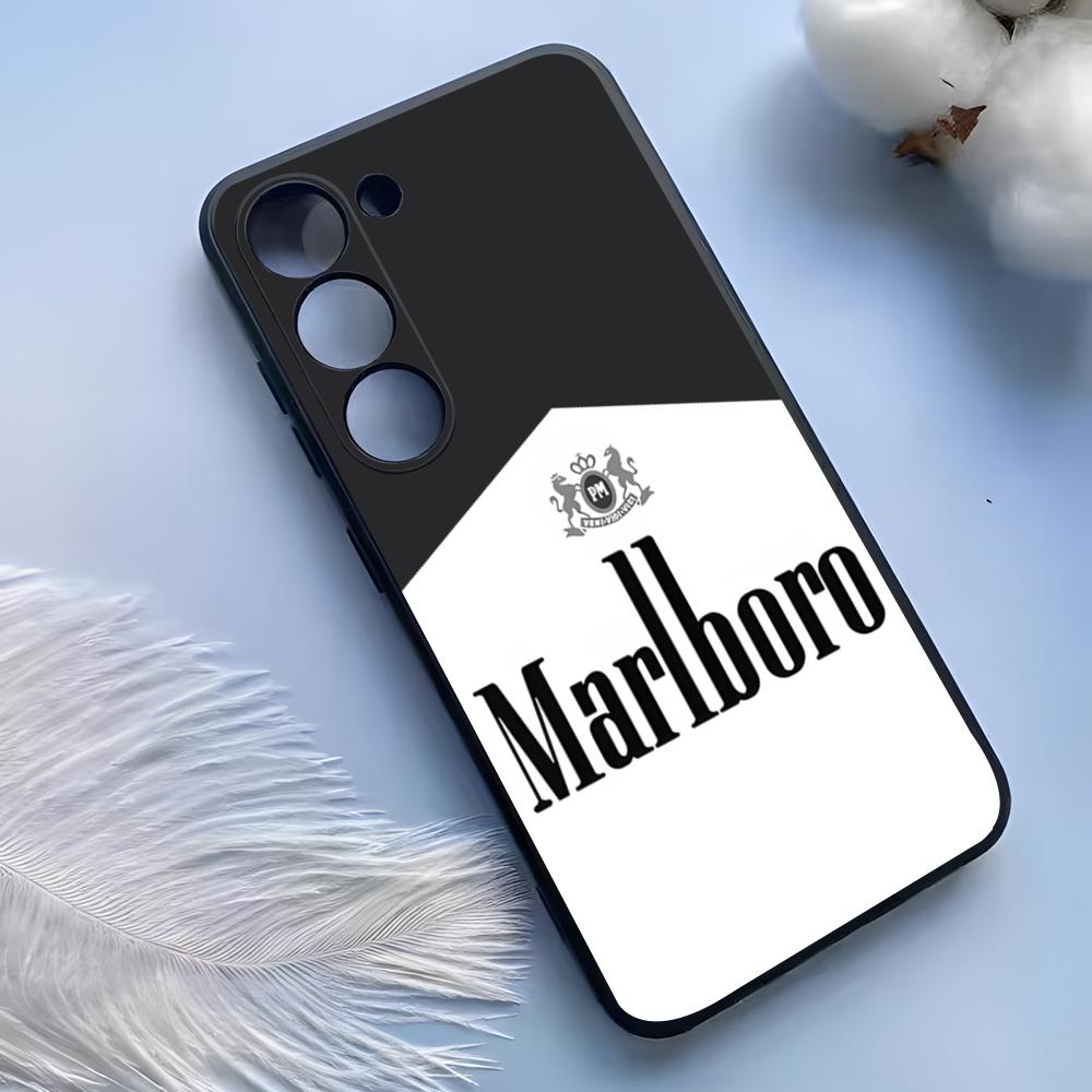 Custodia per Telefono Sigaretta-M-Marlboross Per Samsung S25 Ultra S24 S23 S22 S21 S20 Plus Fe Galaxy A54 A53 A34 A25 Copertura in Silicone