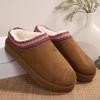 New Women's Wool Slippers Warm Platform Wool Low-top Snow Boots Slippers Women's Outdoor Anti-Slip Boots Shoes for Women