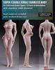 [TOYBARJAPAN] 16 Scale Action Figure Body, TBLeague PLMB2017-S22A, Bodybuilder Type, Ultra-Flexible Seamless Female Body, Pale Series, Bust Size M,
