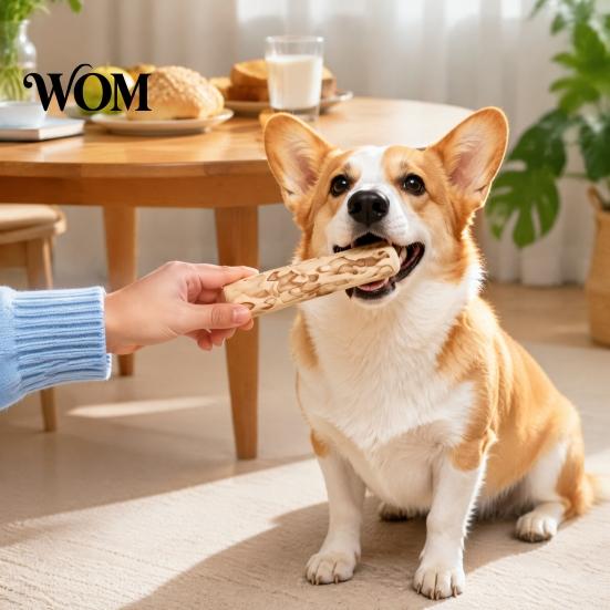 Hard Wood Chew Sticks for Puppies Coffee Dog Stick, Puppy Teething Toy, Safe Dental Care Dogs Natural Health Toy Aggressive Chewers Stick