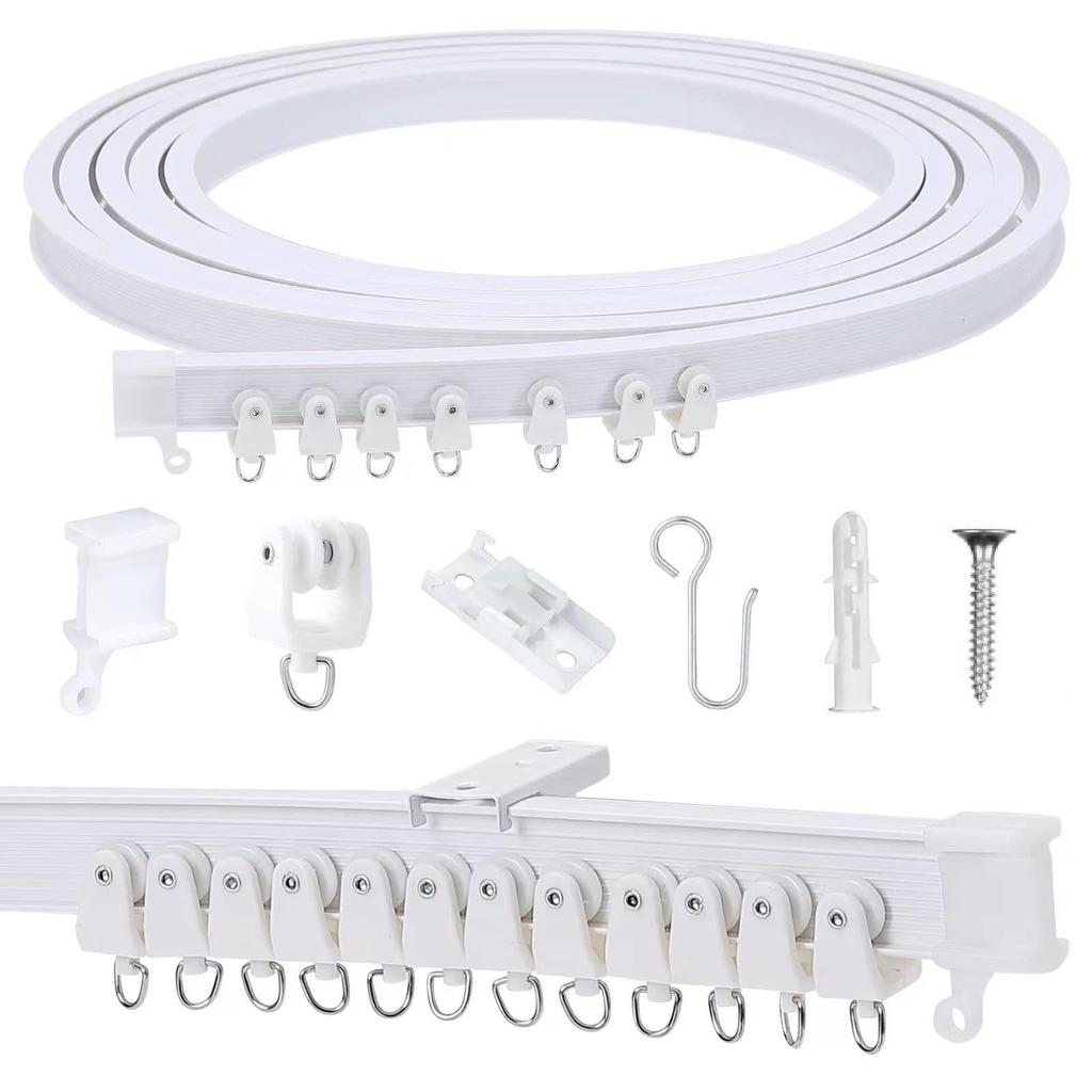 Bendable U-Shaped Curtain Track Slide Rail (1/2/3/5/8 M)