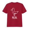 Mens Frontprint Moin Seagull T Shirt for Northern Lights Fun Saying Vintage Washed Comfortable Streetwear Designer Clothes