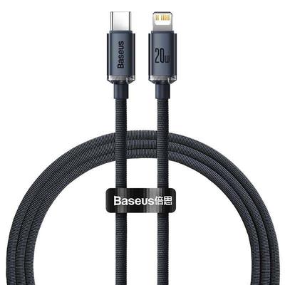 Câble USB-C / Type-C vers Lightning / iPhone 1,2m Baseus Crystal CAJY000201 avec prise en charge de la charge rapide 20W PD