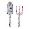 Stainless Steel Garden Tool for Women Floral Patterned Hand Trowel Fork Perfect for Mom  User Friendly Handle Hand Tool