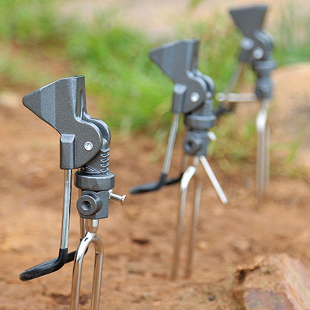 Fishing Rod Holder for Bank Fishing Adjustable Ground Support Stand Fish Pole Holder