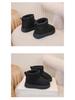 2025 Winter Children's Plush Snow Boots - Warm, Thick Cotton Slip-ons for Boys & Girls