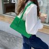 Korean Summer New Smooth Leather Square Flip Shoulder Bag Niche Versatile Texture Underarm Bag Women