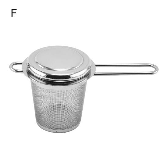 Tea Infuser with Handle Fine Mesh Reusable Anti-rust Household Tea Shop Handheld Tea Leaf  Strainer for Kitchen