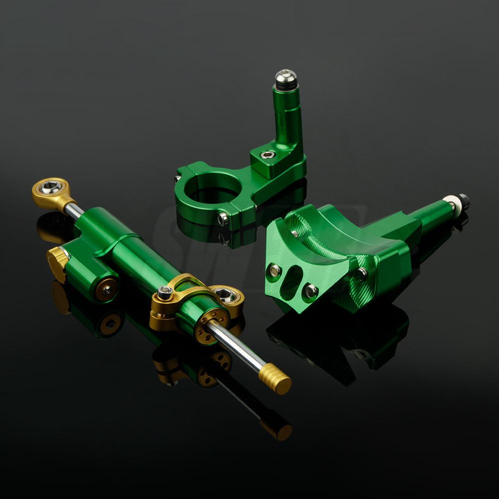 Motorcycle Steering Stabilize Damper Bracket For Kawasaki Ninja400 2017-2025 Mounting Kit Motorcycle Accessories CNC