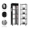 Indoor Greenhouse with Grow Light 5 Tier 15.7 L×11.8 W×62.3 H Metal Indoor Plant Enclosure for Seed Starting with 48W Full Spec