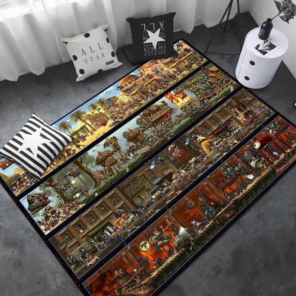 Retro Game Metal Slug Long Rugs Nordic Style Home Doormat Bathroom-Toilet Mats Bedroom Modern Home Decor