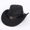 Popular European and American Classic Suede Western Cowboy Hat Men's and Women's Fashion LO Style Peach Heart Cowboy Hat