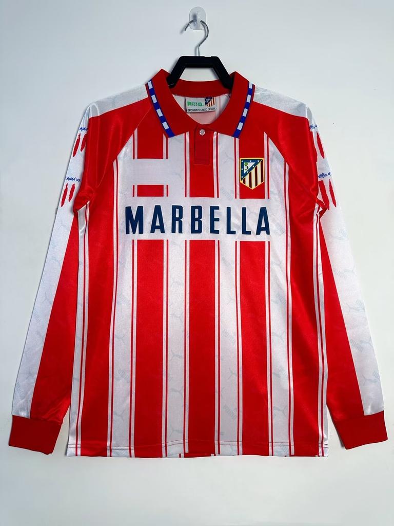 Retro Explosion, Atletico Madrid Short-sleeved Jersey Football Jersey Fan Version Football Jersey