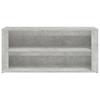 Shoe Rack Concrete Grey 100 x 35 x 45 cm Wood Based Material