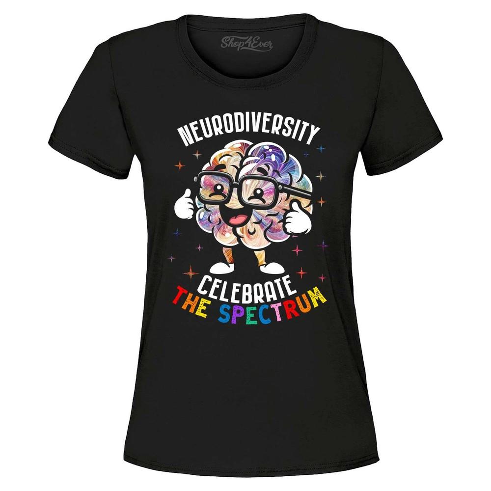 

Neurodiversity Celebrate the Spectrum Women s T-Shirt Autism Awareness Shirt M