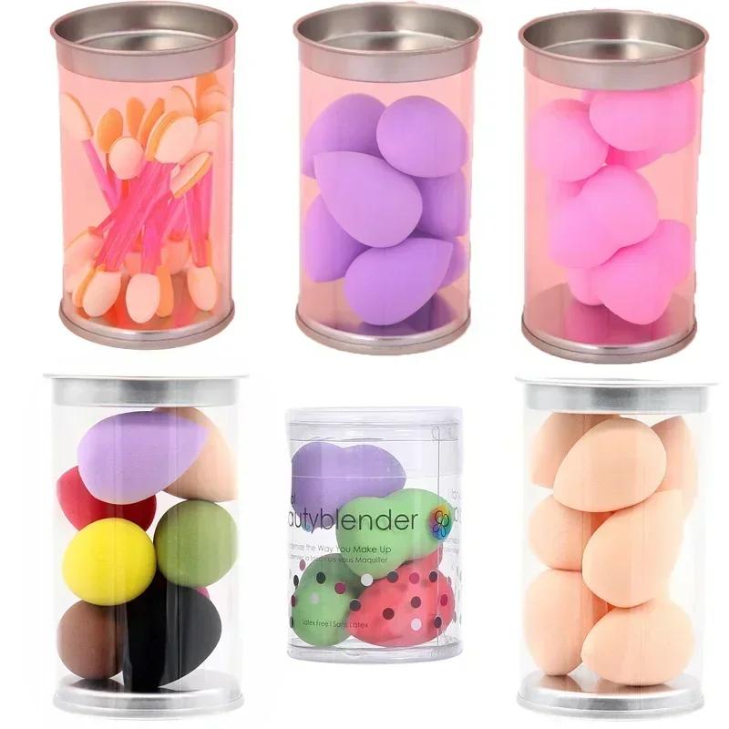 6/7 SZT. Mini Gąbka do Makijażu na Mokro i na Sucho Miękki Puder do Pudru do Cieni do Powiek Korektor Narzędzie do Blendowania Makijażu z Pudełkiem Akcesoria do Makijażu