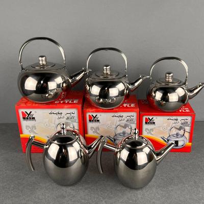 Small Exquisite Chinese Style Stainless Steel Coffee Pot with Filter