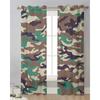 Camouflage Transparente Vorhänge zur Wohnzimmerdekoration Fenstergardinen für die Küche Tüll Voile Organza Vorhänge