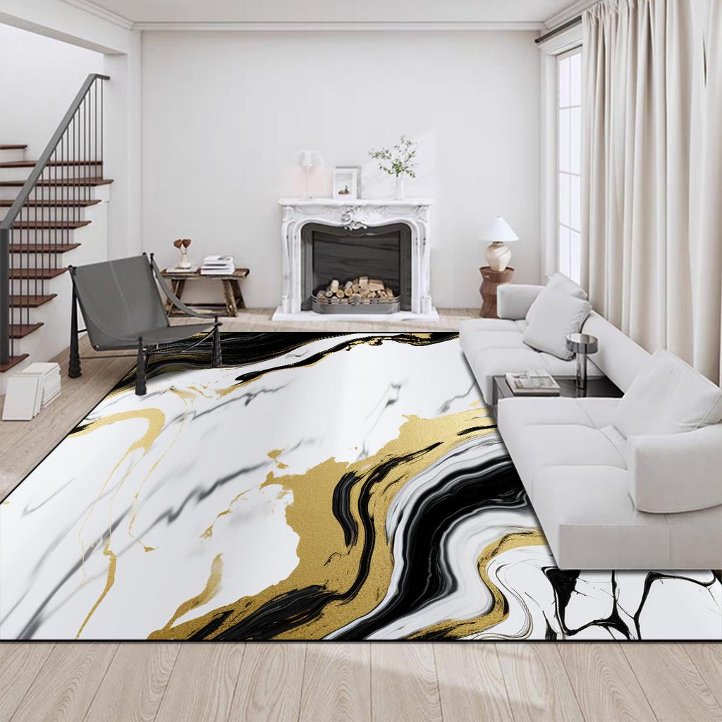 Luxury Modern Style Carpet for Living Room Big Size Coffee Tables Mat Home Decor Washable Rugs Non-slip Entrance Door Mats