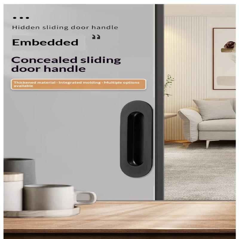 Poignée cachée en acier inoxydable Poignée de porte coulissante intégrée Poignée de tiroir de porte coulissante intégrée Poignée Noir Or Bronze