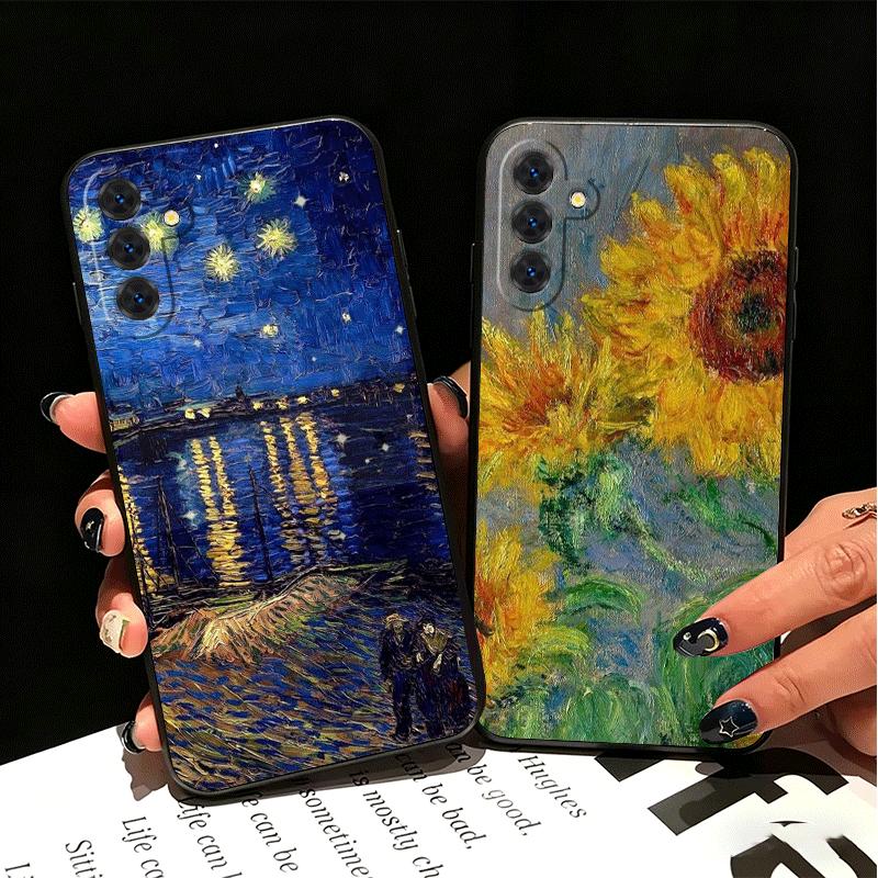 Van Gogh Oil Painting Aesthetics Soft Phone Case for Samsung A17 A37 A57 A16 A26 A36 A56 A15 A25 A35 A55 A14 A24 A34 A54 A13 A23