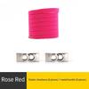 New Lock Shoelaces Without Ties Elastic Laces Sneakers Kids Adult No Tie Shoe laces 8MM Wide Flat Shoelace for Rubber Bands