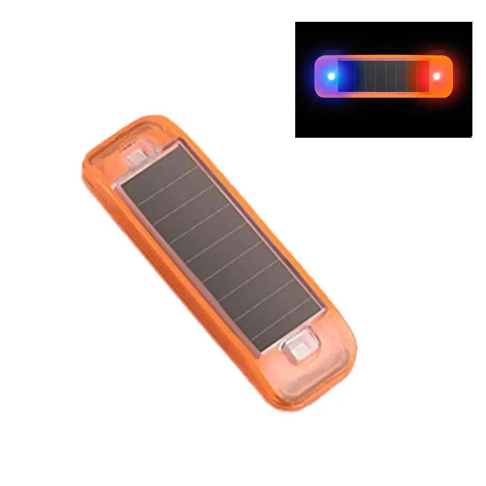 Mini LED Solar Power Car Warning Light Night Security Simulated Wireless Lamp Alarm Power Solar Caution Car Anti-Theft Alar E9C5