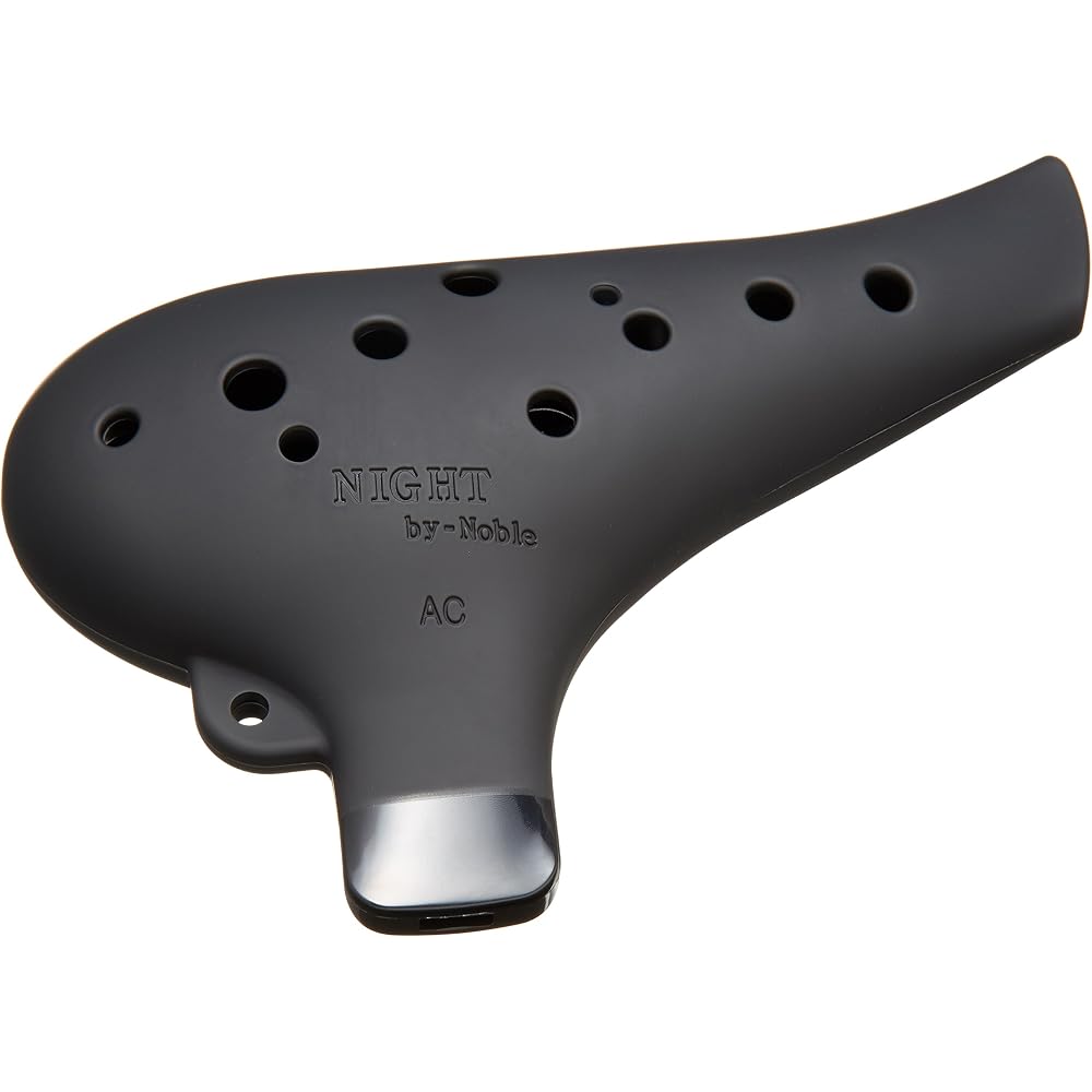 Night by Noble Night Ocarina Plastic AC Black Rubber Finish