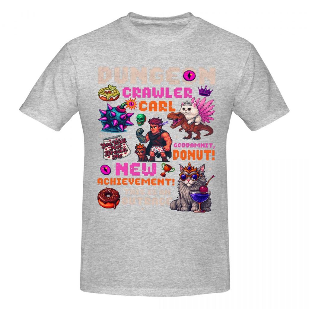 Dungeon Crawler Carl Vintage T Shirts Graphic Y2k Unique Short Sleeve Unisex Wounisex Tshirt Clothing
