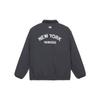 New MLB MLB Preppy Style Collection New York Yankees FW24 Velvet-feel Coat Unisex Charcoal Gray 3AFDV0346-50CGS