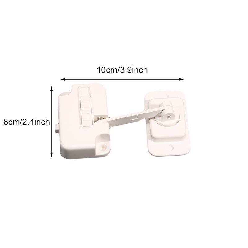 1/2pcs Window Restrictor Child Safety Locks Self Adhesive Window Limit Stop Locks No Drilling Adjustable for Child Pets Safety