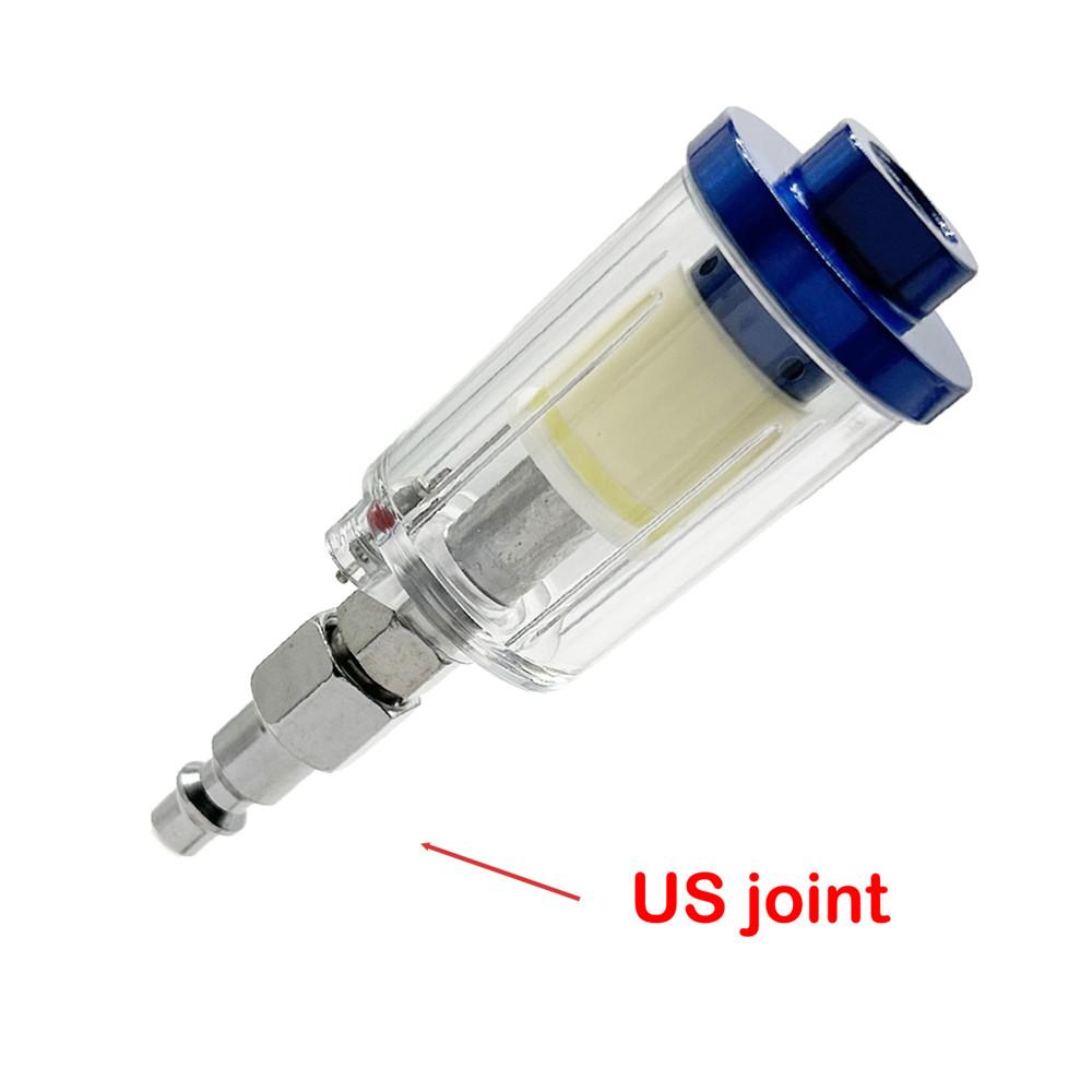 Water Oil Separator Filter, 1/4" NPT Male and Female Thread Spray Gun Filters Air Line Compressor Fitting Air Coupler and Plug