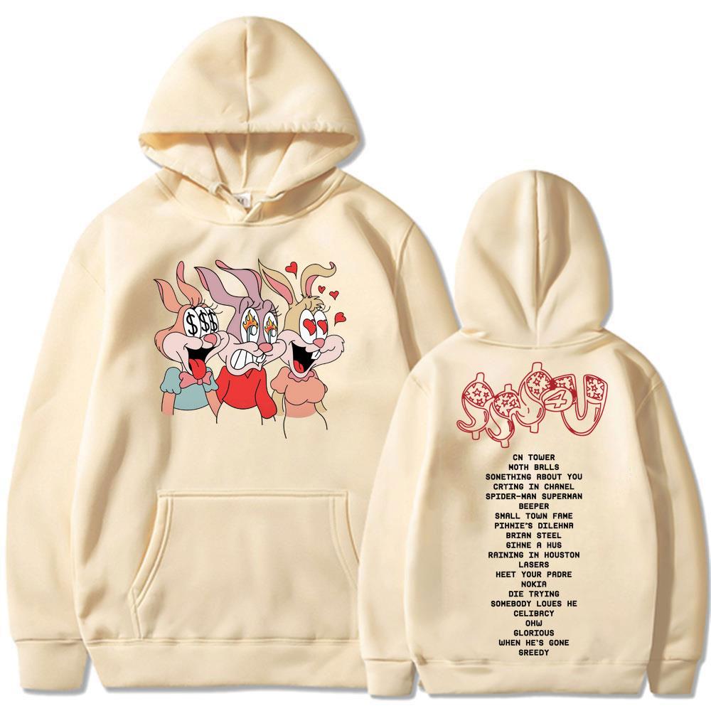 Hip Hop Fashion Hoodie Rapper PARTYNEXTDOOR & Drake Some Sexy Songs 4 U SSS4U Hoody Oversized Casual Fleece Pullovers Streetwear