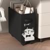 Slim Laundry Basket with Wheels Rolling Oxford Fabric Clothes Hamper Collapsible Storage Bin Toy Organizer for Narrow Space