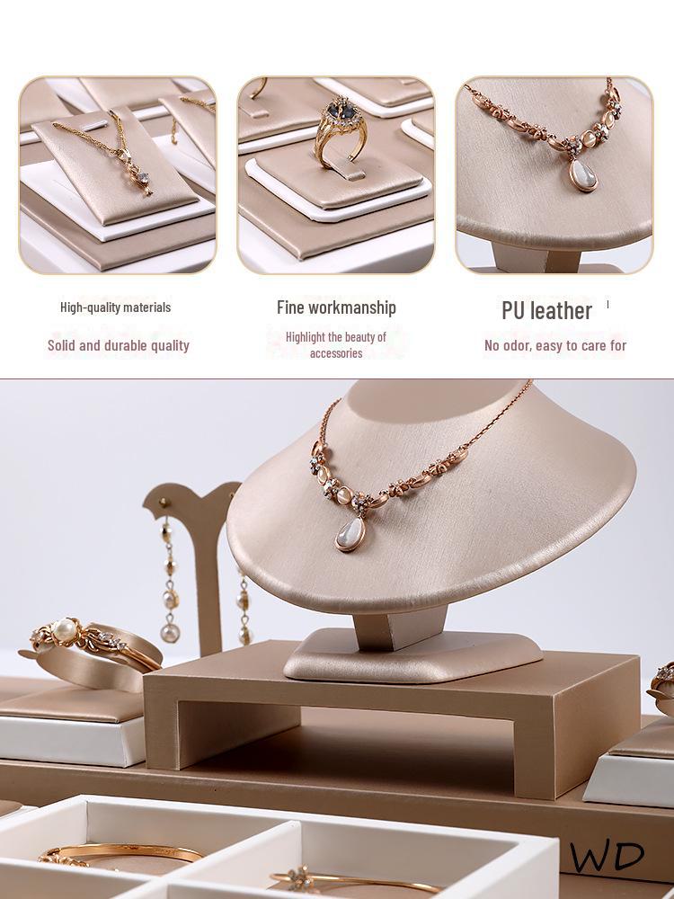 Jade Jewelry Display Stand for Earrings, Necklaces, and Bracelets