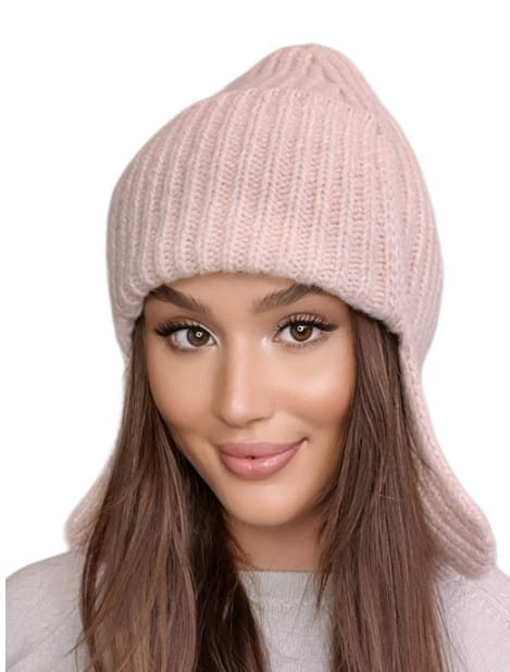 Amethyst Ushanka Winter Hat Color Pink