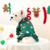Pet Dog Universal Clothes Cute Green Christmas Clothing Autumn and Winter Comfortable Home Clothes Onesie