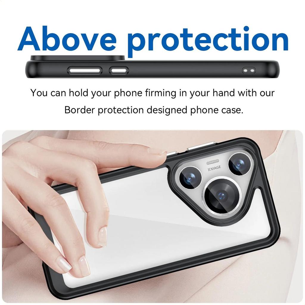 Phone Case For Huawei Pura 70 Pro/70 Pro Plus , Clear Transparent Phone Case Cover For Huawei Pura 70 Pro/70 Pro Plus