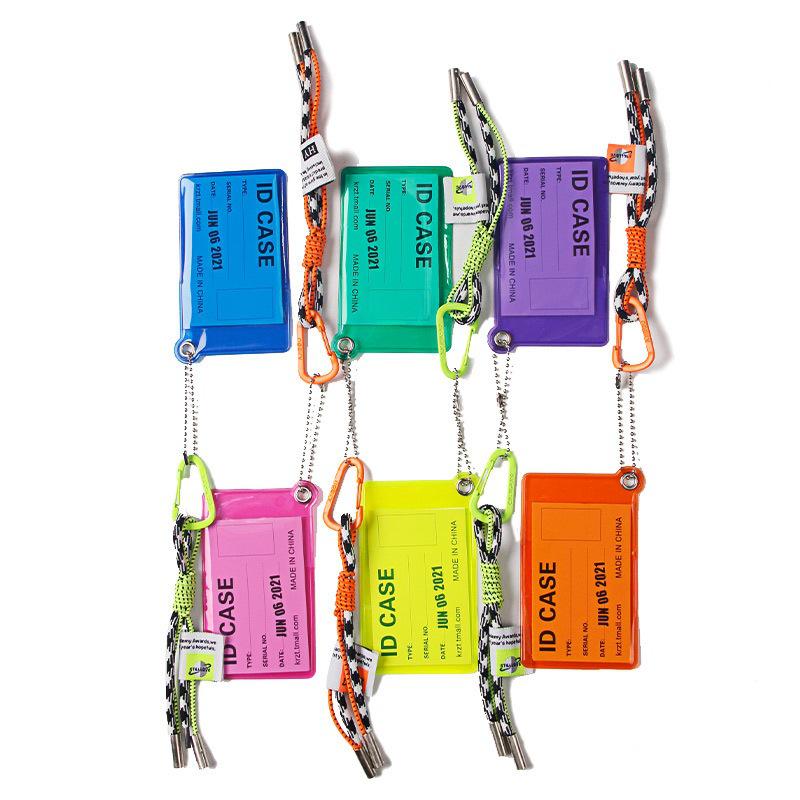 PVC Transparent Card Holder - Student Meal, Access, Bus Card Pendant for Backpacks or School Bags, Men's and Women's Accessories